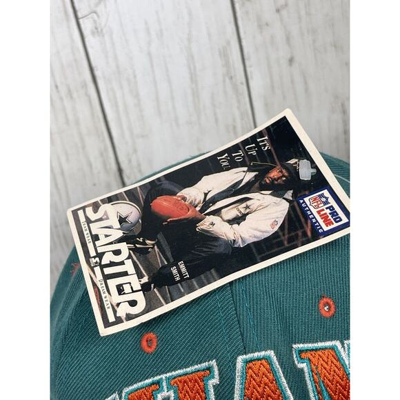 Miami Dolphins Starter Hat Vintage 90s NFL Snapback Don Shula Signed Tags - Picture 2 of 7